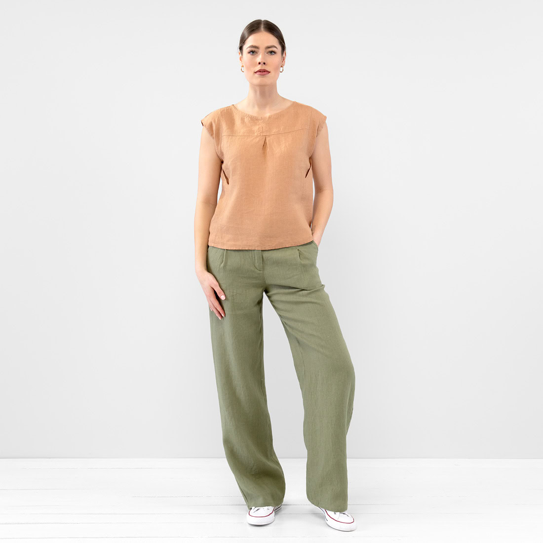 YUTA Blouse brun 2 YUTA Blouse brun – Image 2