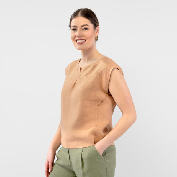 YUTA Blouse brun – Image 3