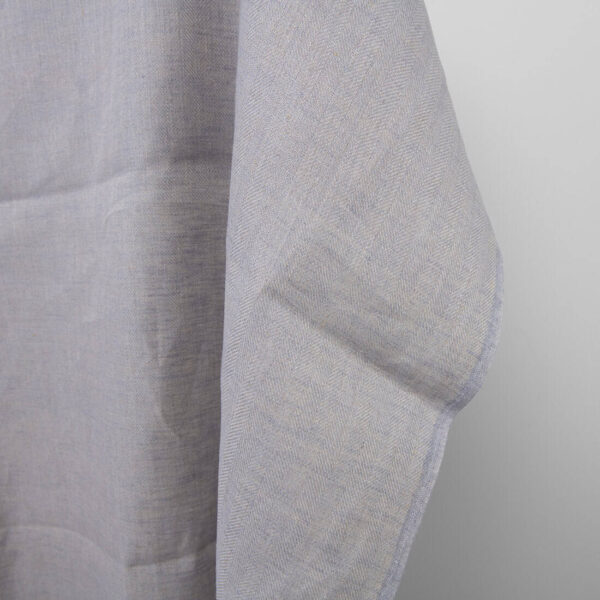 Grey violet linen fabric, pure linen