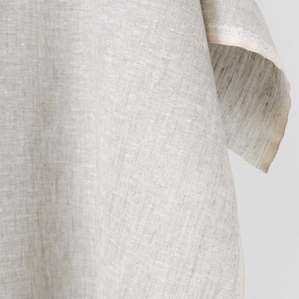 Lightweight linen fabric natural and white melange, 150cm width