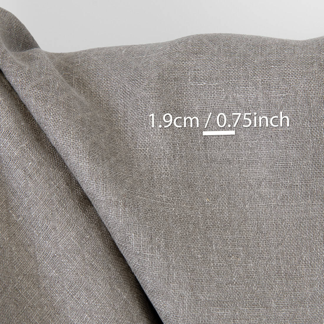 Tissu en lin naturel jacquard losanges 4 Tissu en lin naturel jacquard losanges – Image 4