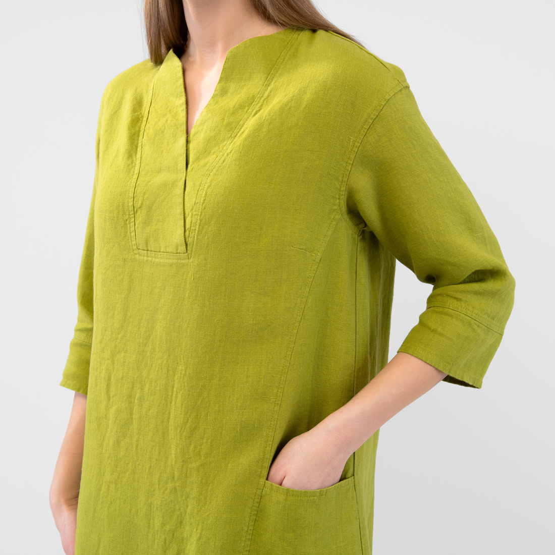 GLENN Robe vert poire 4 GLENN Robe vert poire – Image 4
