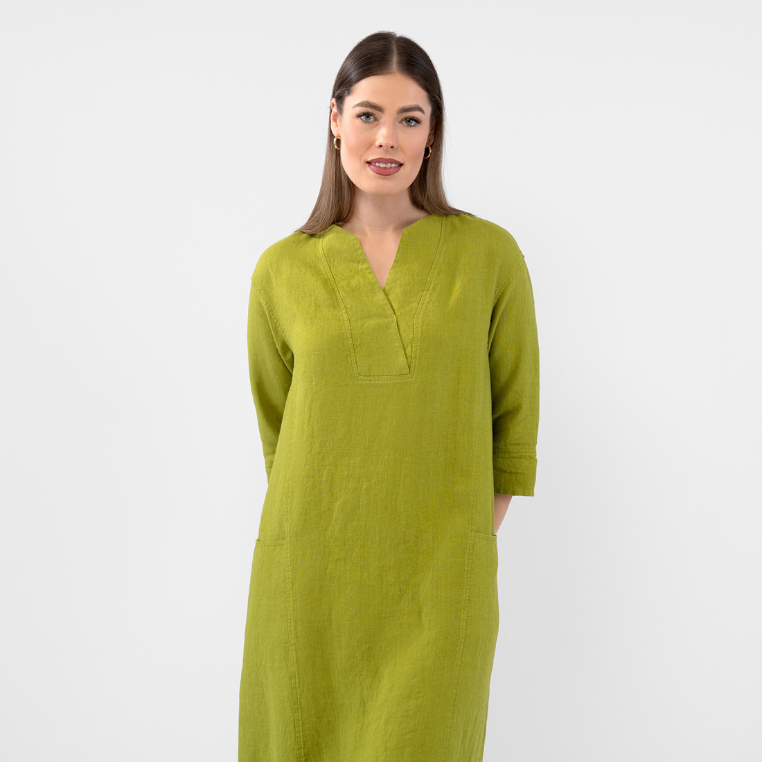 GLENN Robe vert poire 5 GLENN Robe vert poire – Image 5