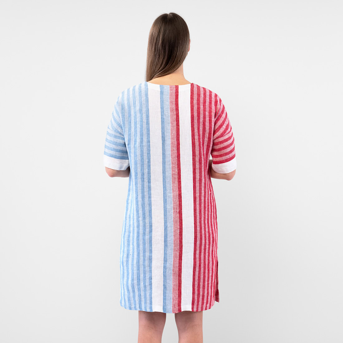 RENE Robe bleu rouge 7 RENE Robe bleu rouge – Image 7