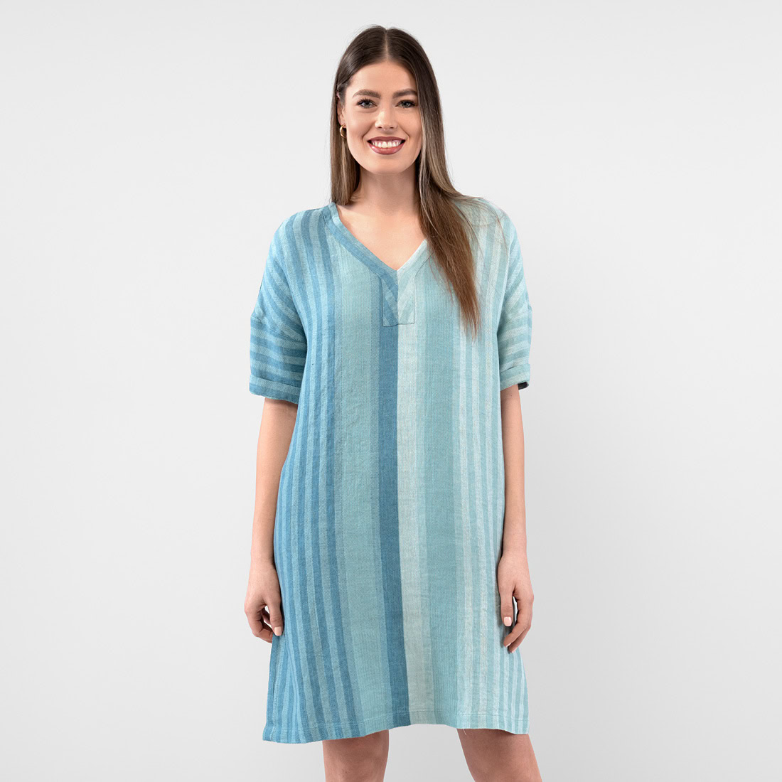 RENE Robe bleu vert 3 RENE Robe bleu vert – Image 3