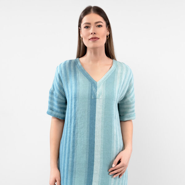 RENE Robe bleu vert – Image 4