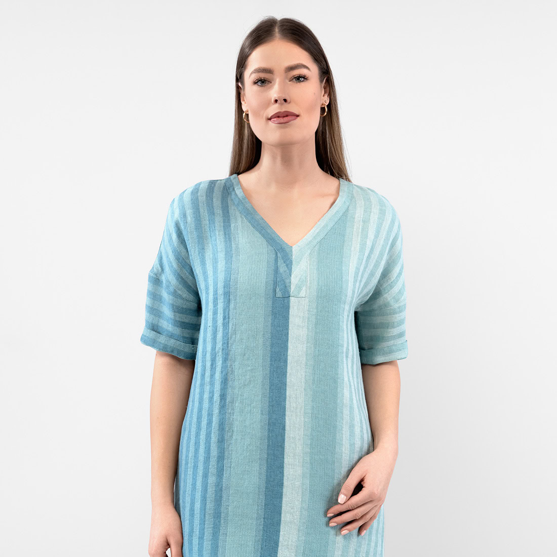 RENE Robe bleu vert 4 RENE Robe bleu vert – Image 4