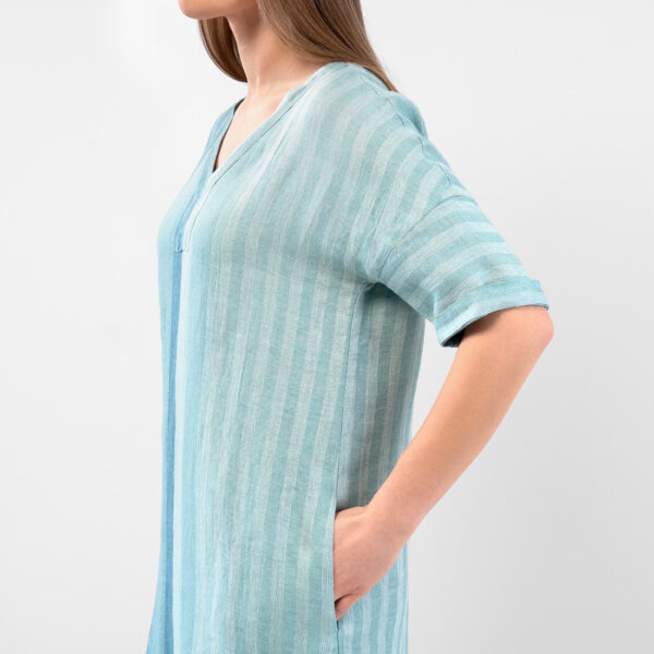 RENE Robe bleu vert – Image 5