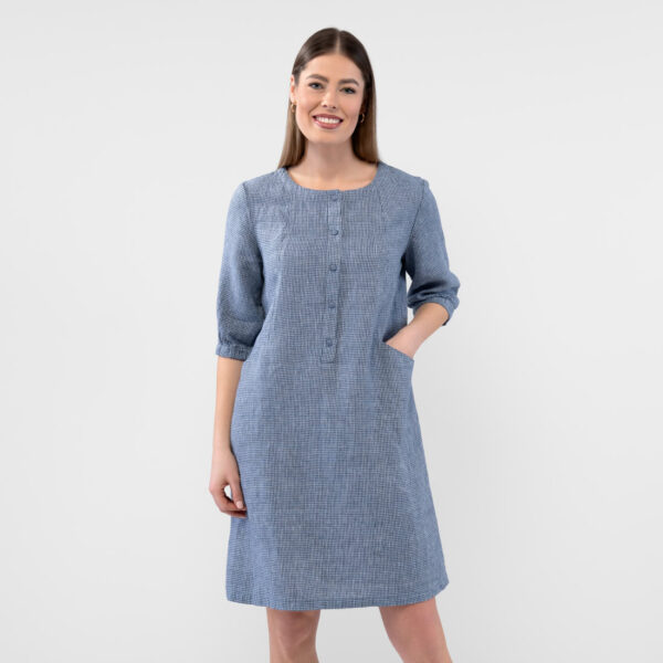 AVA Robe bleu blanc – Image 3