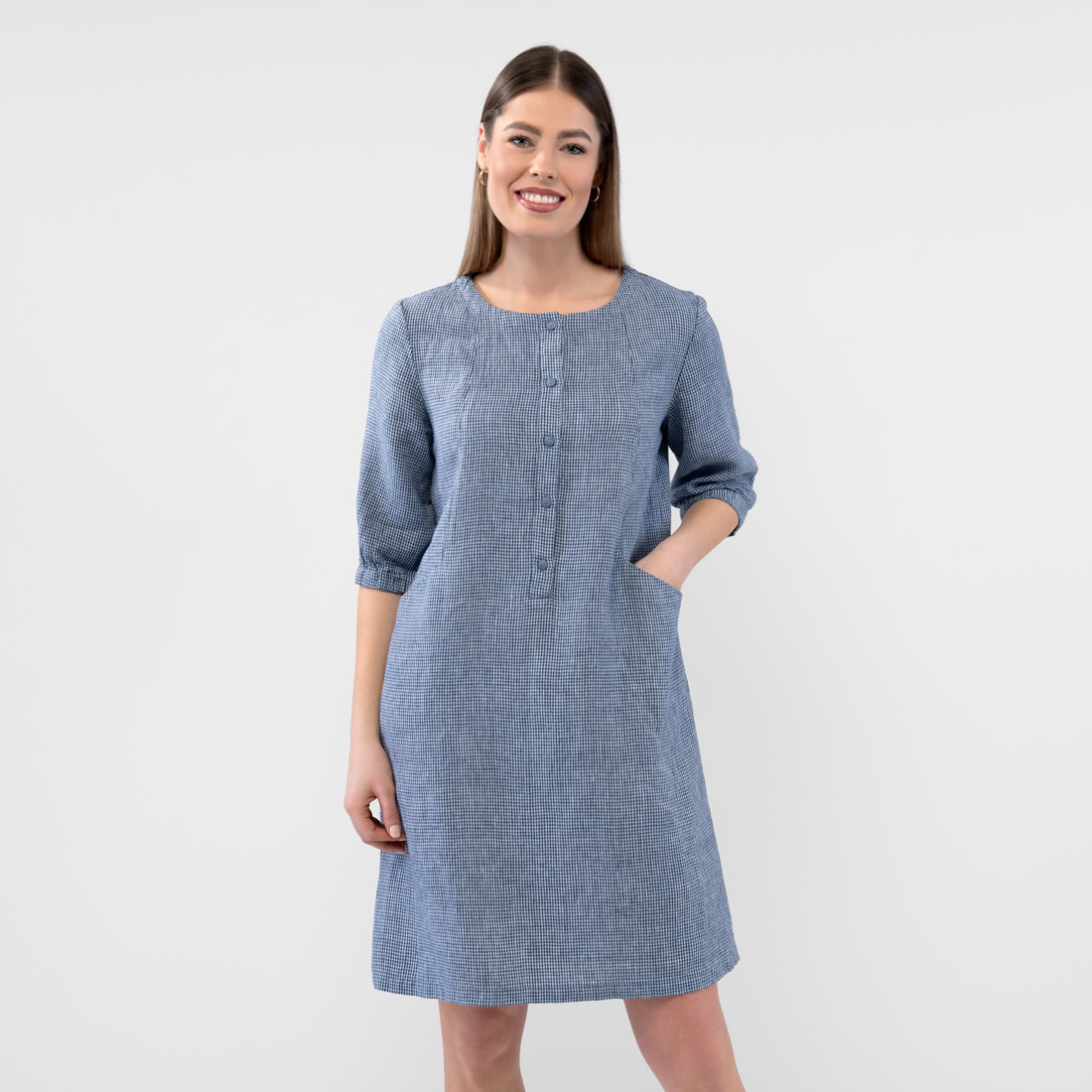 AVA Robe bleu blanc 3 AVA Robe bleu blanc – Image 3