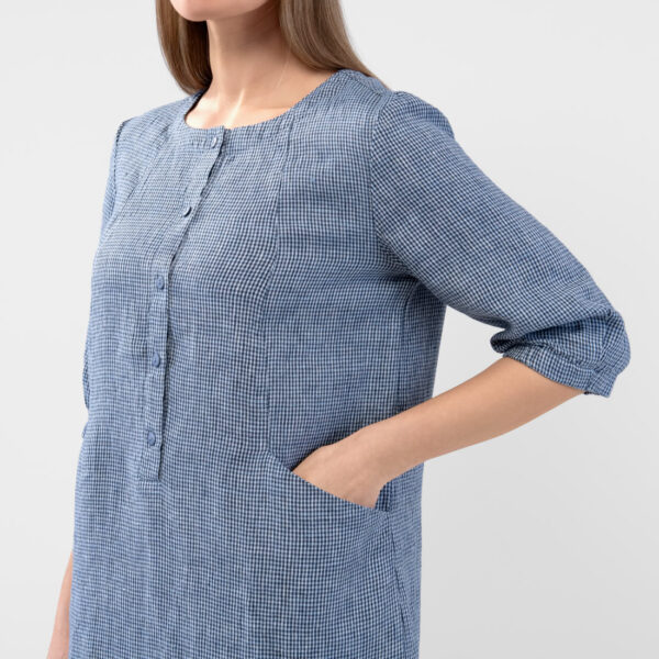 AVA Robe bleu blanc – Image 4