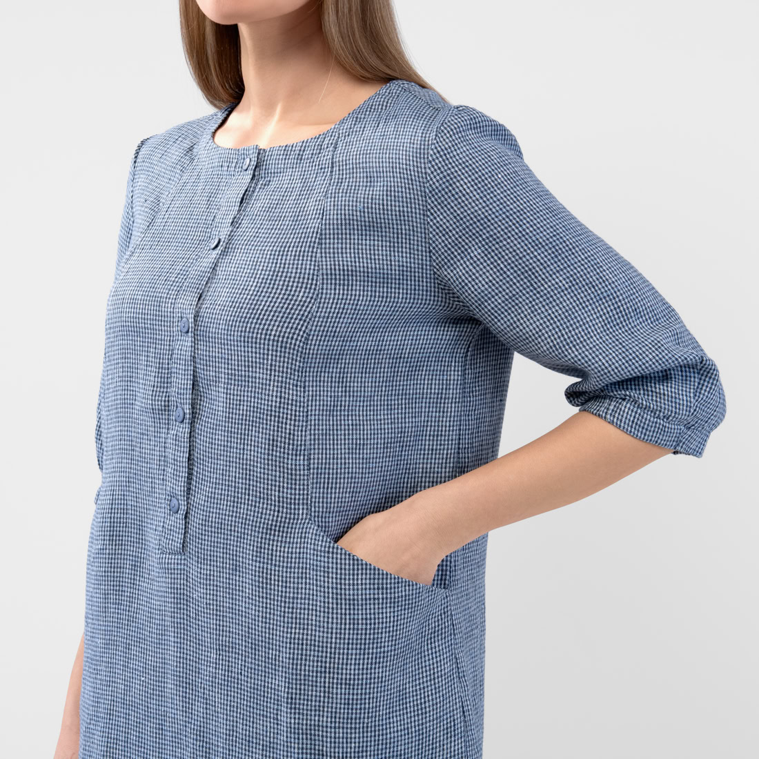 AVA Robe bleu blanc 4 AVA Robe bleu blanc – Image 4
