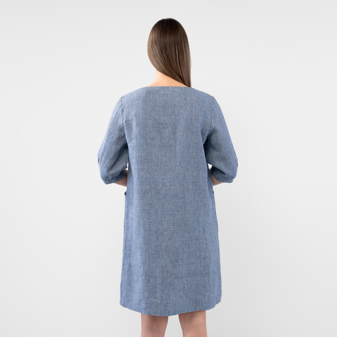 AVA Robe bleu blanc 6 AVA Robe bleu blanc – Image 6