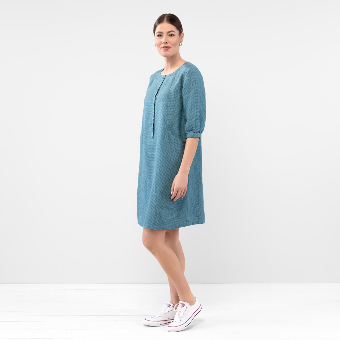 AVA Robe bleu vert 2 AVA Robe bleu vert – Image 2