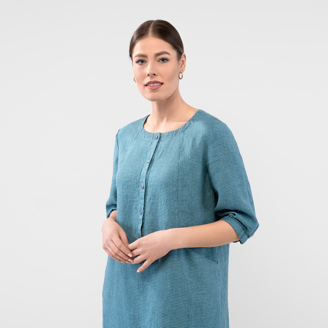 AVA Robe bleu vert 4 AVA Robe bleu vert – Image 4