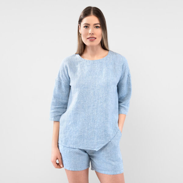 LOGAN Blouse bleu
