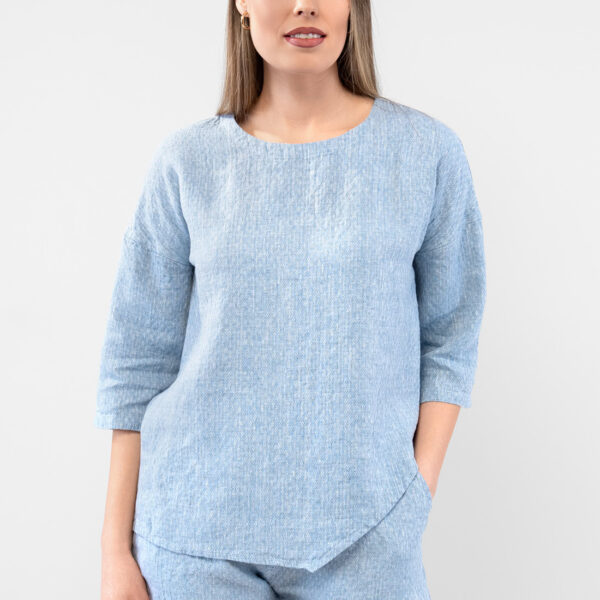 LOGAN Blouse bleu – Image 3