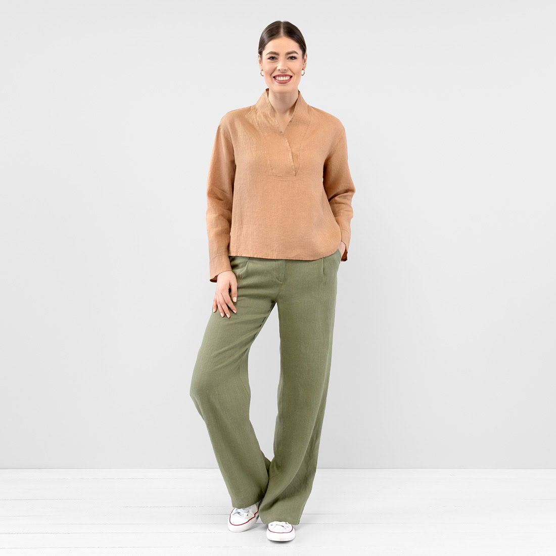MAE Blouse brun 2 MAE Blouse brun – Image 2