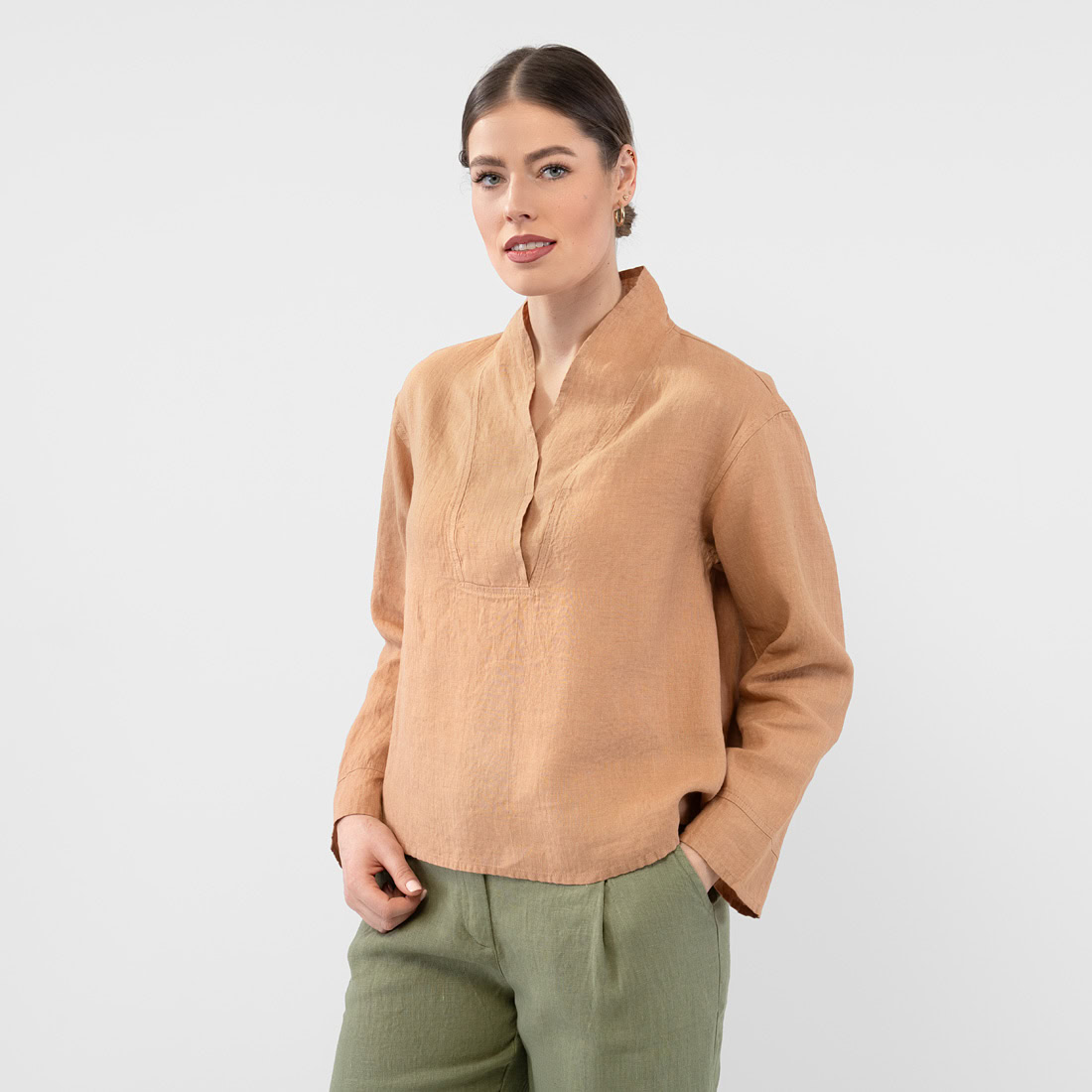 MAE Blouse brun 3 MAE Blouse brun – Image 3