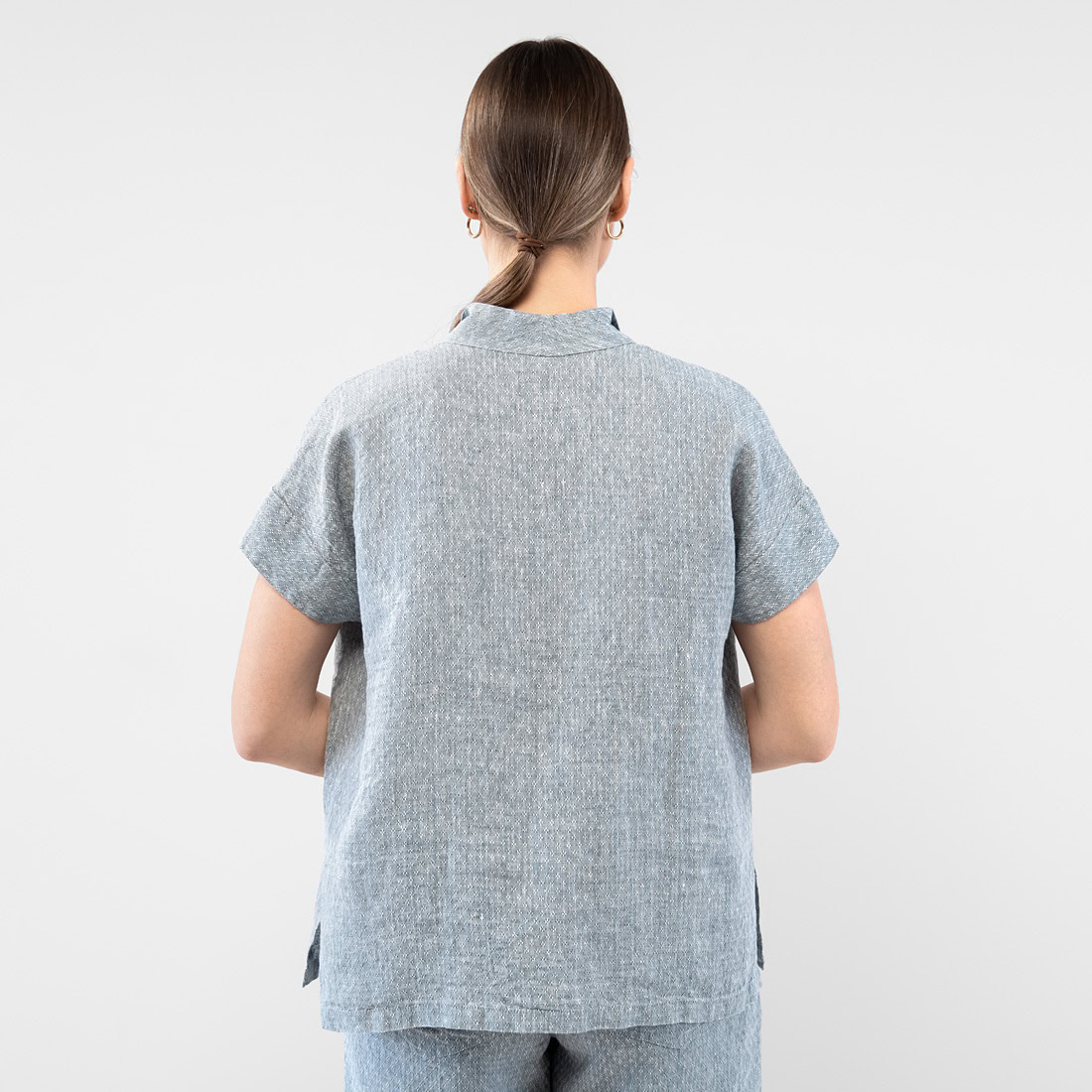 LOGAN BEY Blouse gris 6 LOGAN BEY Blouse gris – Image 6