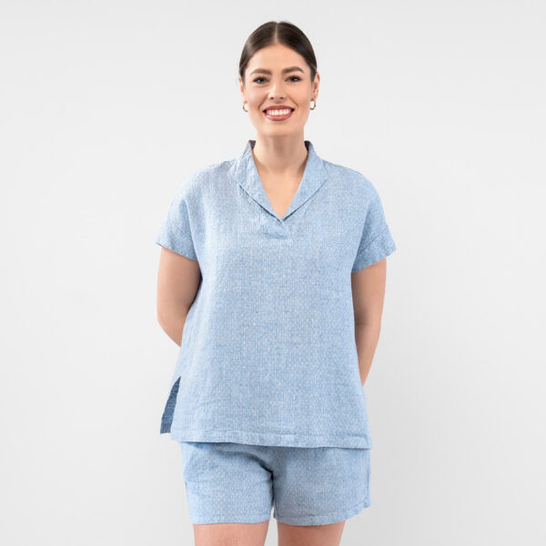 LOGAN BEY Blouse bleu