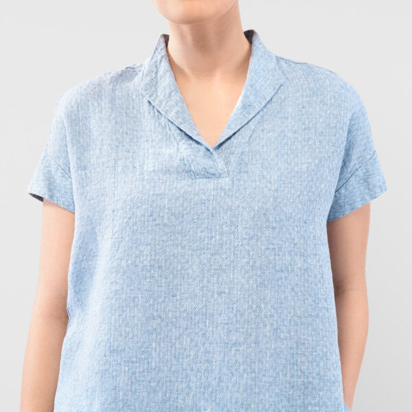 LOGAN BEY Blouse bleu – Image 5