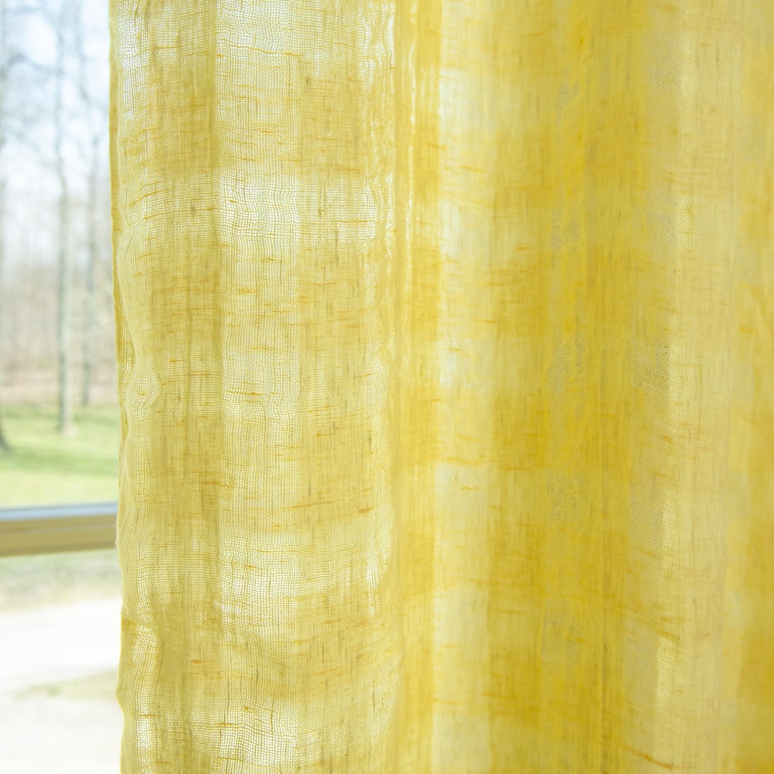 KORI Rideau jaune 4 KORI Curtain yellow, linen curtains