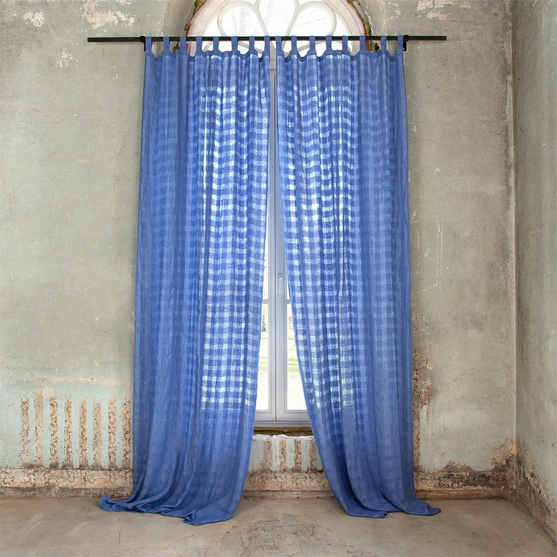 KORI Rideau violet-bleu 1 KORI Curtain violet-blue