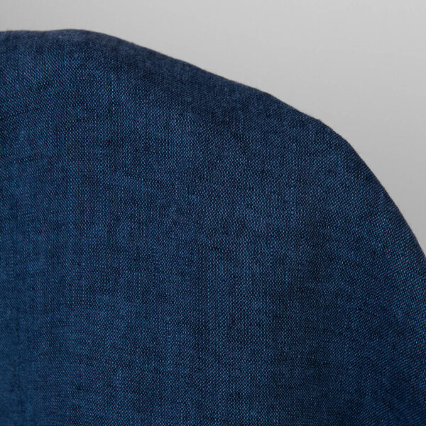 Tissu en lin lavé de couleur bleu foncé denim – Image 3