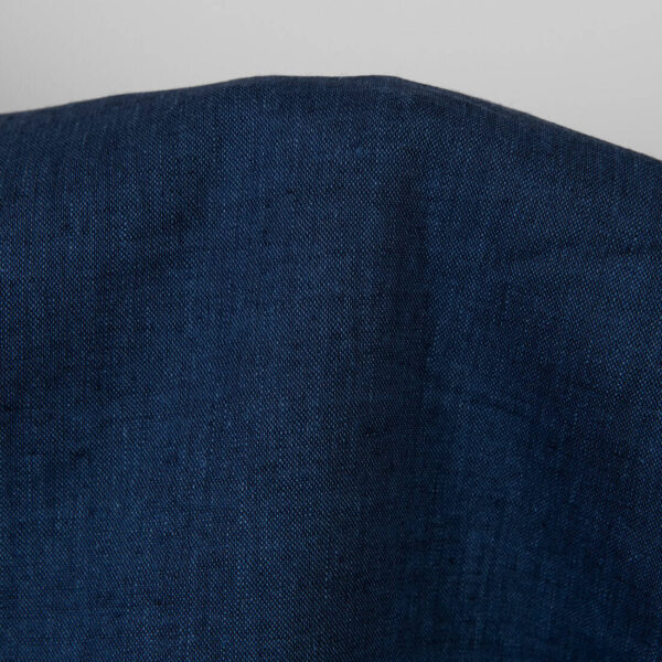 Tissu en lin marine foncé – Image 3
