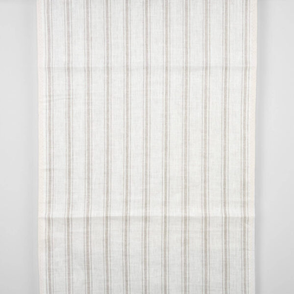 Narrow off-white linen fabric