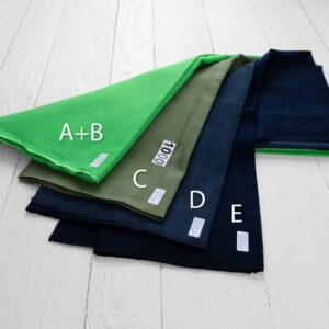 Lot de tissus n° 1000 10 Linen Cotton Fabric Cuts, Set No. 1000