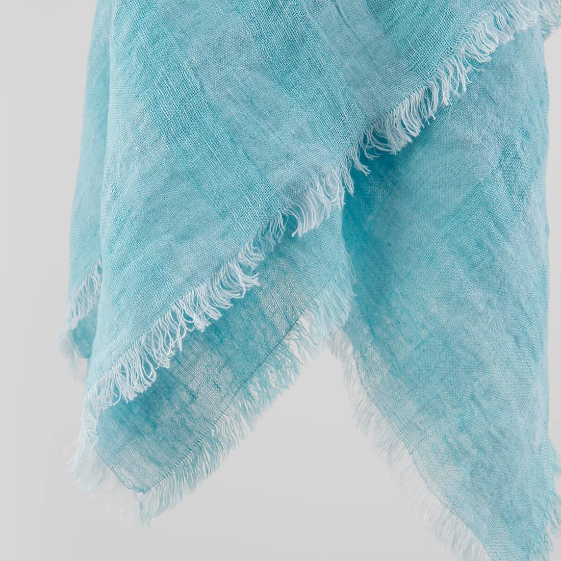 KORI Foulard bleu clair 3 KORI Scarf light blue, pure linen