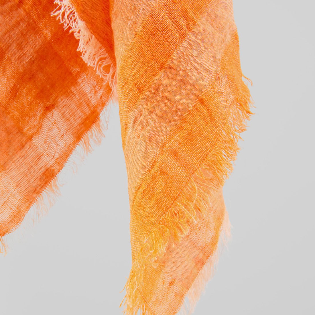KORI Foulard orange 3 KORI Scarf orange, pure linen