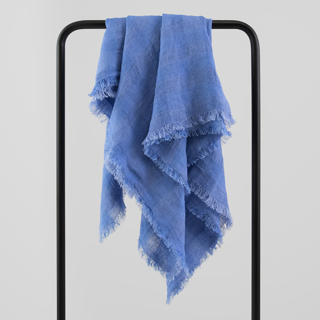 KORI Foulard bleu-violet 1 violet-blue linen scarf