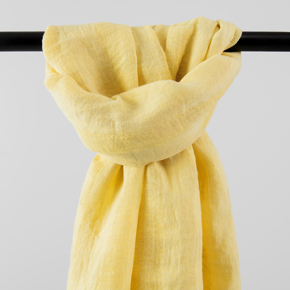KORI Châle jaune 2 KORI Shawl yellow, pure linen