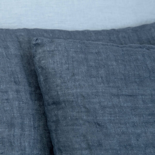 Linen cushion cover dark grey