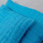 FONDA Housse de coussin bleu ciel
