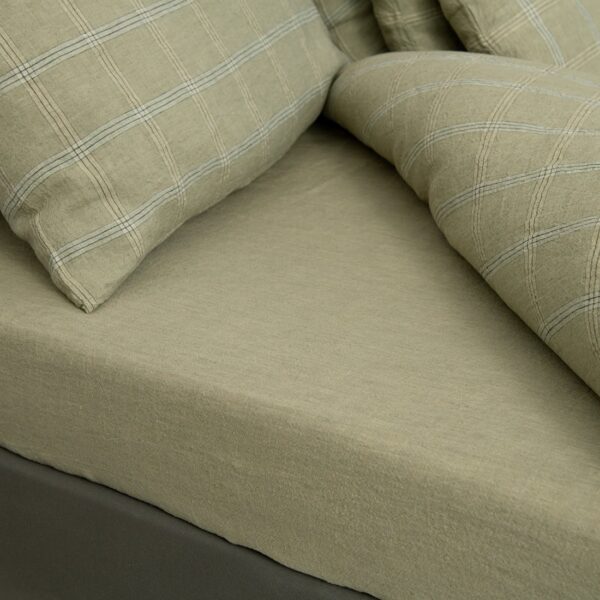 OASIS linen Bed linen green, plain sheets