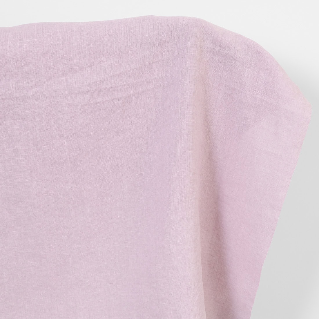 Linen fabric cool muted pink, washed