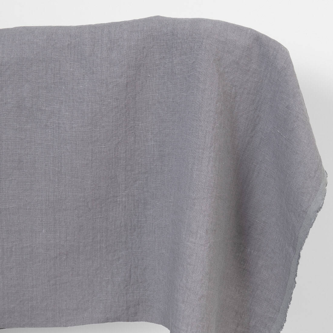 Linen fabric violet-grey, washed