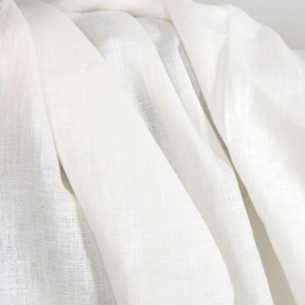 Off-white linen fabric texture