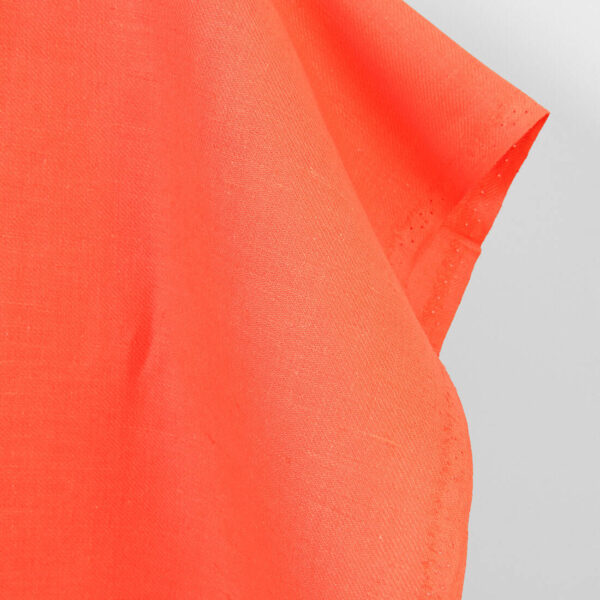 Linen cotton fabric coral twill, 150cm width