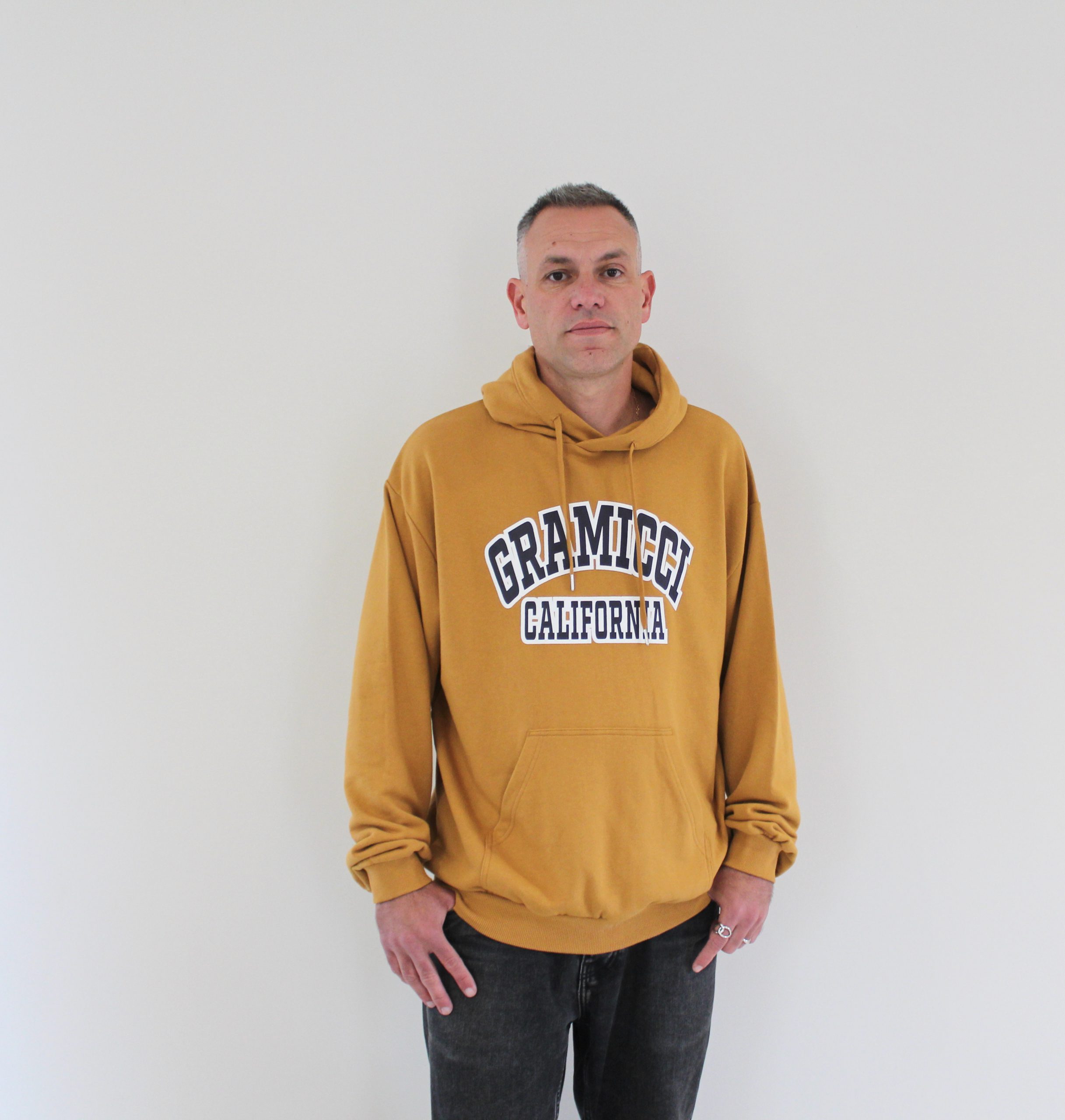 Gramicci Logo Hooded Sweatshirt Gold