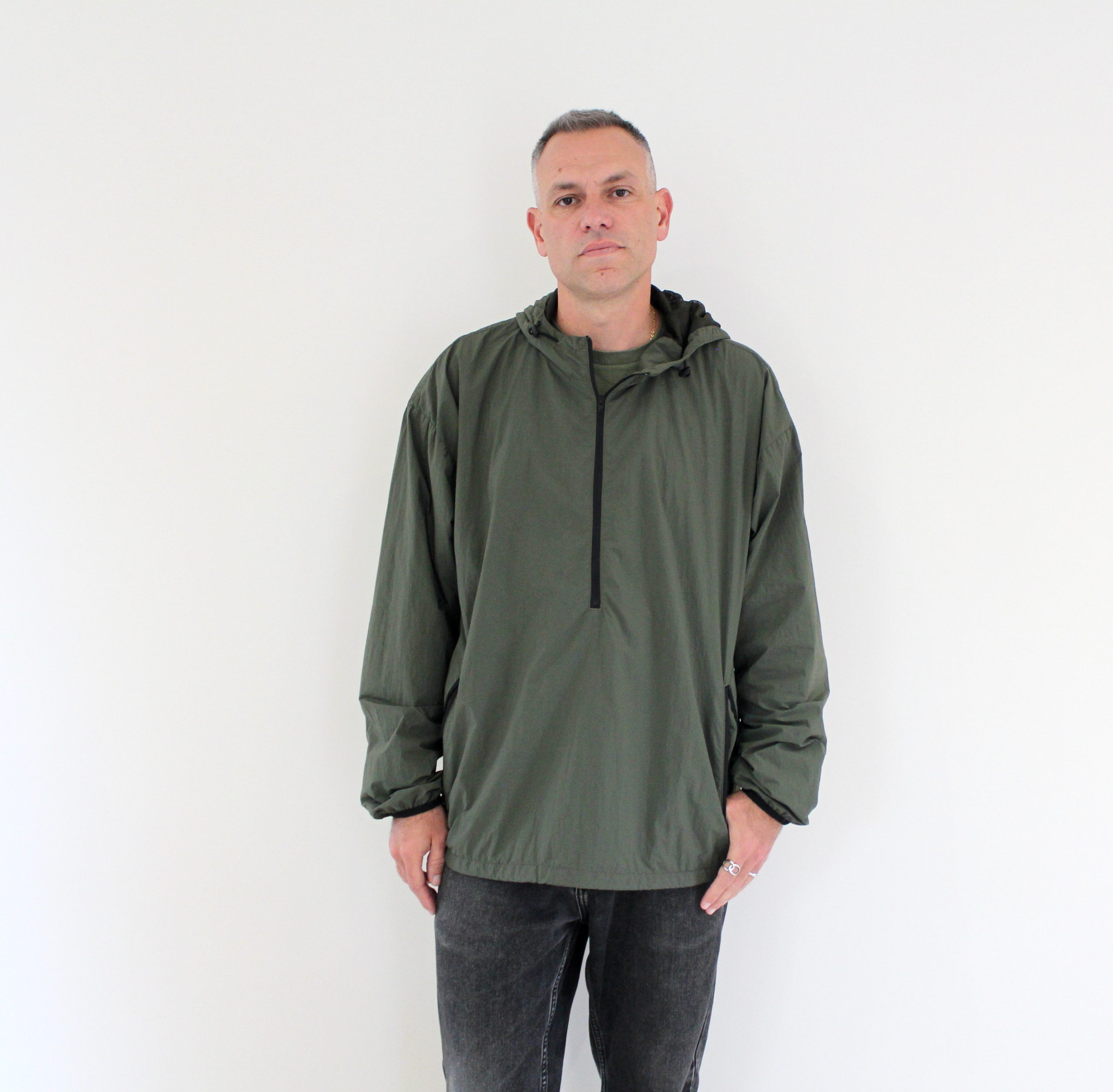 Gramicci Light Nylon Anorak Parka Olive