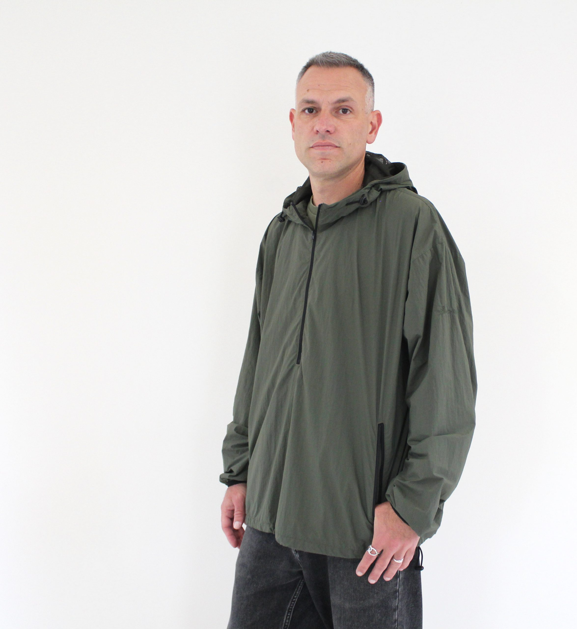 Gramicci Light Nylon Anorak Parka Olive