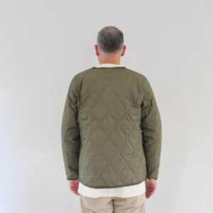 Taion Military Zip V-Neck Jacket Olive