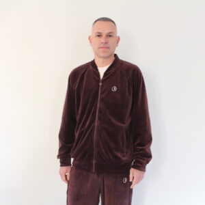 Polar Velour Track Jacket Bordeaux