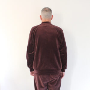 Polar Velour Track Jacket Bordeaux