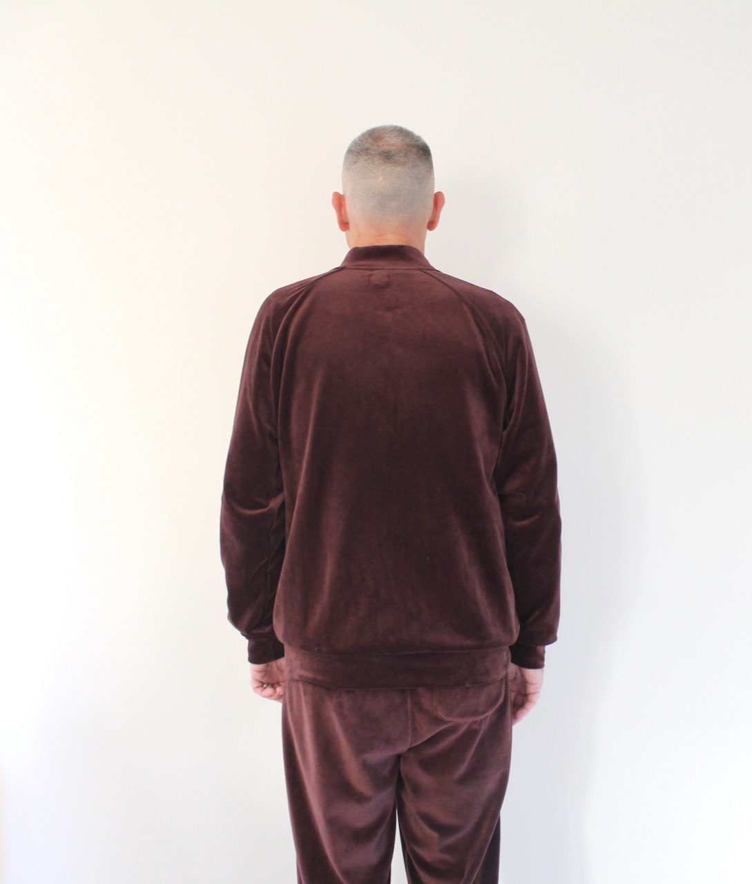 Polar Velour Track Jacket Bordeaux